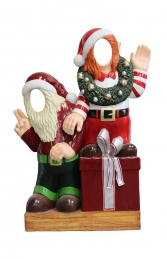 Crazy Elves with gifts Photo Op (JR S-168) - Thumbnail 01