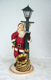 Santa with Lamp post 3ft (JR 1751) - Thumbnail 01