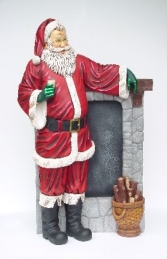 Santa Standing Beside a Chimney (JR 2257) - Thumbnail 01