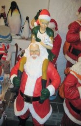 Santa with Elf Girl 7.7ft (JR 2735) - Thumbnail 03