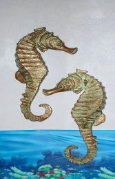 Seahorse (set of 2) 34" wall decor (JR 140056) - Thumbnail 03