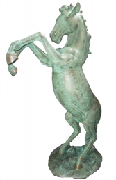 Rearing Horse in Bronze (JR 140059B) - Thumbnail 01