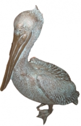 Pelican Standing in Bronze (JR 090073b)
