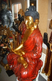 Buddha Sitting Gold 3.5ft (JR AASBG) - Thumbnail 03