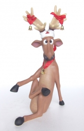 Funny Reindeer sitting with crossed legs (JR 2316)