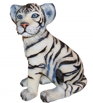 Tiger Cub sitting down - Siberian White (JR 110123)