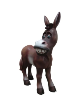 Funny Donkey 1 (JR C-009) - The Jolly Roger - Life Size 3D Models - Resin  Figures