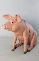 Pig Large Sitting - Pink (JR 020505P) - Thumbnail 01