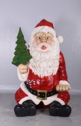 Giant Sitting Santa Claus Statue- 8ft (JR 140080) - Thumbnail 01