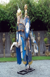 Blue Knight on Horse (JR-DY021) - Thumbnail 01