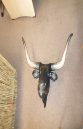 Bull Head (With Long Horns) - Black (JR 2272-B) - Thumbnail 01
