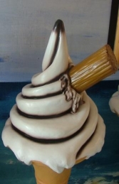 Standing Sugar Cone with Flake Chocolate Sauce (JR SCWF4-CS) - Thumbnail 03