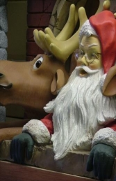Santa and Funny Reindeer with Chimney (JR GD) - Thumbnail 03