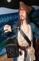 Jack Sparrow style Pirate on Mast, 4ft (JR ST9750)
