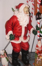 Santa on Skis Life size figure (JR 2041) - Thumbnail 02