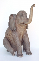 Elephant Sitting 5ft (JR 2232) - Thumbnail 01