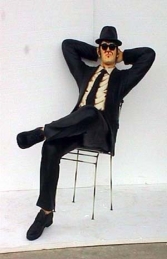 Blues Brothers seated life-size pair (JR 1525)  - Thumbnail 03