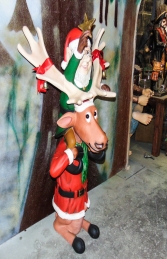 Elf on back of funny Reindeer (JR HW) - Thumbnail 02