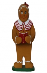 Ginger Bread Girl with Book (JR 3124) - Thumbnail 01