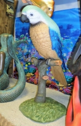 Parrot on Perch 3.5ft Blue (JR 2341B) - Thumbnail 01