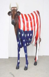 American Flag Cow life-size (JR 7013) - Thumbnail 03