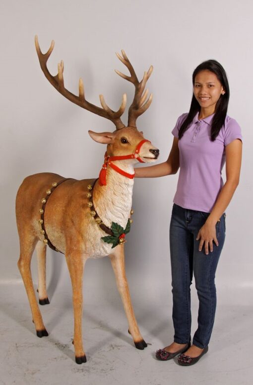 REINDEER FOR SLEIGH JUMBO NATURAL JR 120024