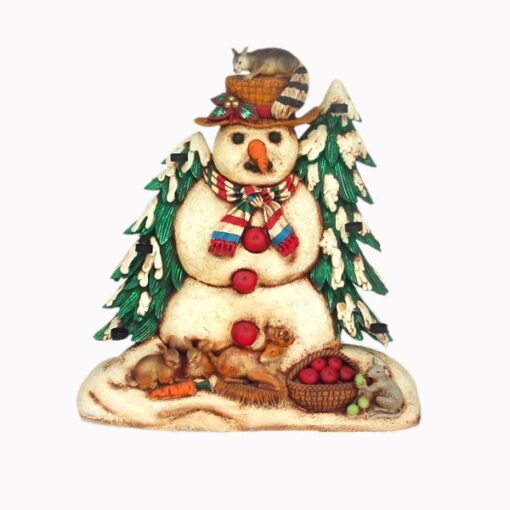CANDLE HOLDER SNOWMAN JR 1161