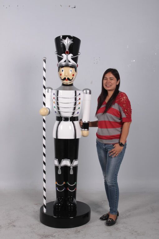TOY SOLDIER WITH BATON 6.5FT - JR 140006 BATON IN RIGHT HAND - Image 11