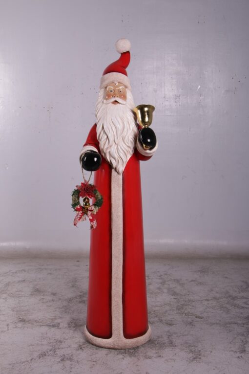 SANTA WITH BELL AND WREATH JR 160156