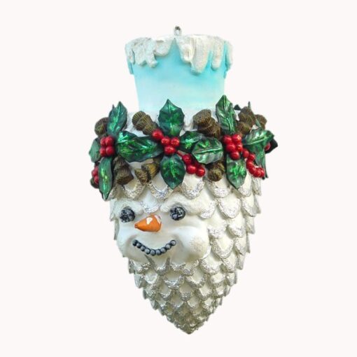SNOWMAN PINE CONE JR 1769