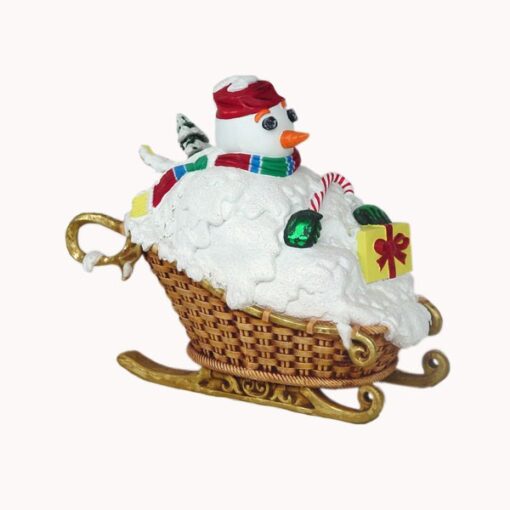 SNOWMAN ON SLEIGH JR 1772