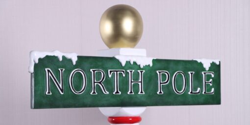 NORTH POLE SIGN  6FT JR 220124 - Image 5