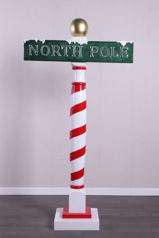 NORTH POLE SIGN  6FT JR 220124 - Image 2