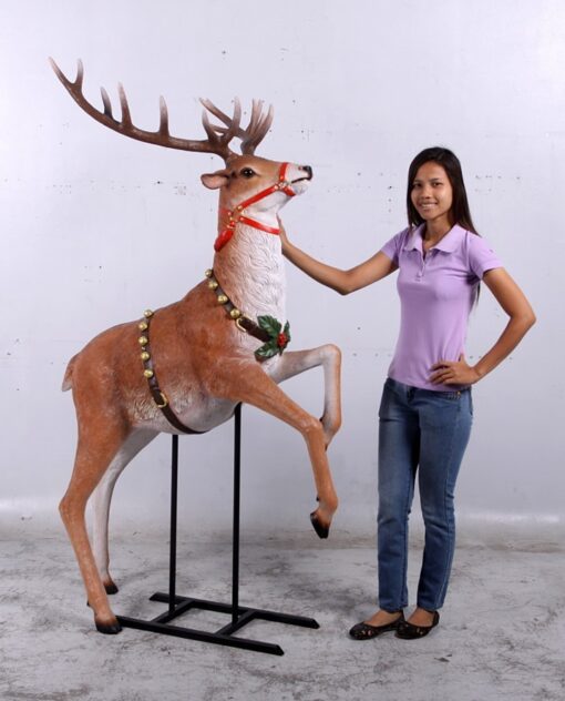 REINDEER REARING ON STAND JR 140002 - Image 2
