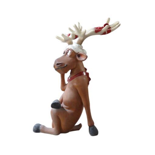 FUNNY REINDEER THINKING JR S-013 - Image 2