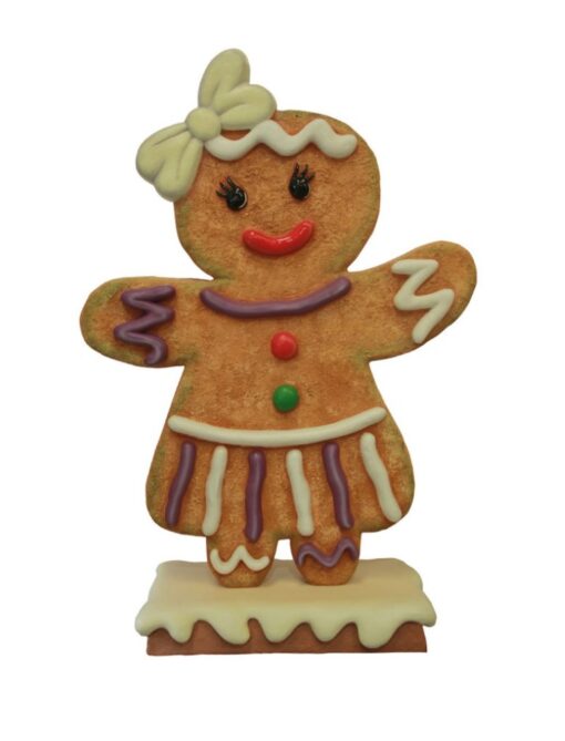GINGERBREAD GIRL WITH BASE JR S-050
