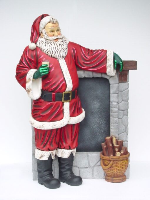SANTA BESIDE THE CHIMNEY JR 2257