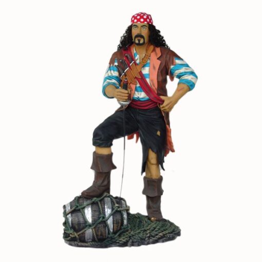 PIRATE STOOD ON BARRELL 6FT JR 1430