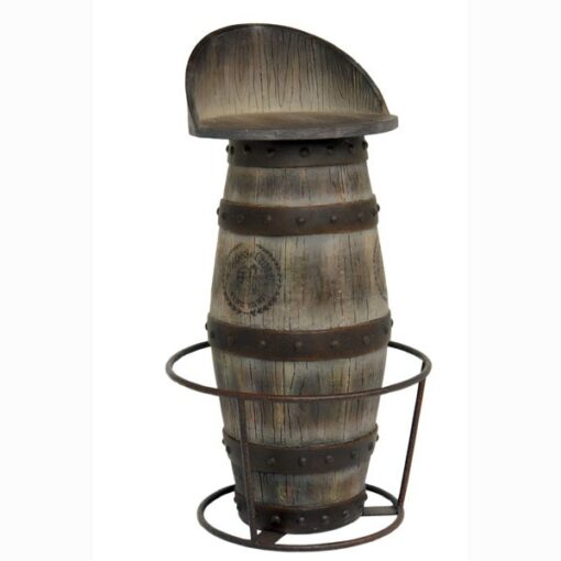 WINE BARREL BAR STOOL JR 2615