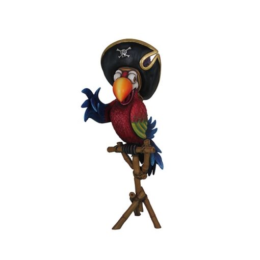 PARROT WITH HAT AND STAND JR C-067
