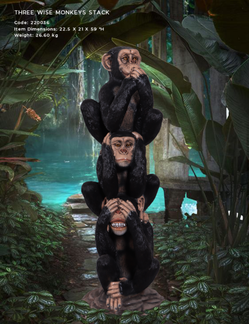MONKEYS - THREE WISE STACK JR 220036 - Image 7