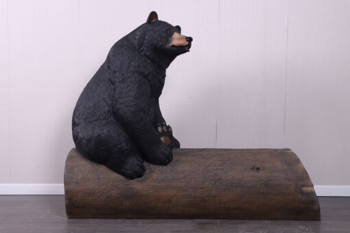 BEAR ON TREE TRUNK JR 240130 - Image 6