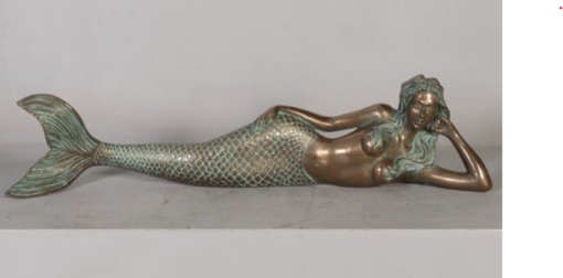 DREAMY MERMAID LAYING IN BRONZE JR 150066
