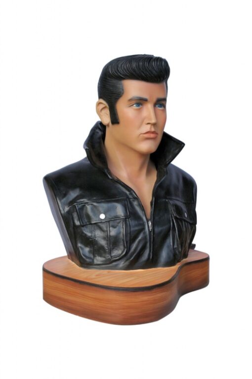 ROCK AND ROLL SINGER BUST ON GUITAR JR 2966