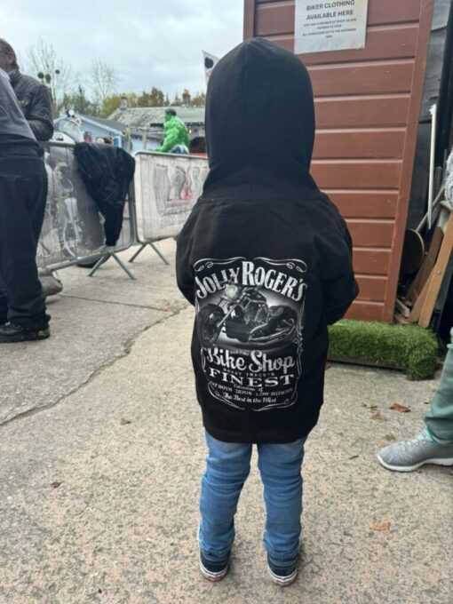 'JOLLY CLASSIC' CHILDREN'S BLACK HOODIE- BSM-CHOOD002 - Image 3