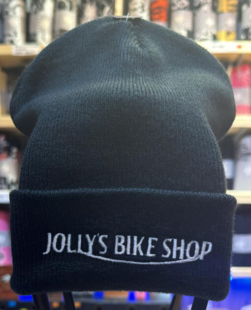 'JOLLY BIKE SHOP' BEANIE HAT - logo in white embroidery (one size) BSM-HAT003