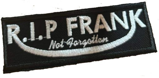 'RIP FRANK' SEW ON PATCH - BSM-PAT004