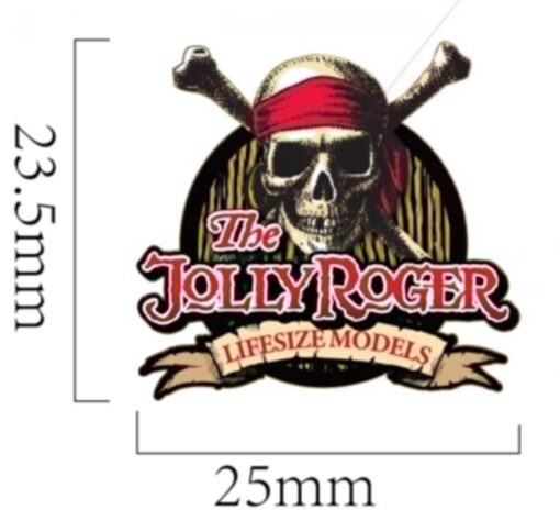 'JOLLY ROGER LIFESIZE MODELS' PIN BADGE - BSM-PB001 - Image 5