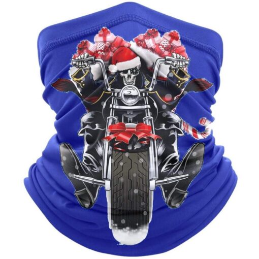 'JOLLY CHRISTMAS PIRATE BIKER' SNOOD -large logo - BSM-SN001 - Image 3