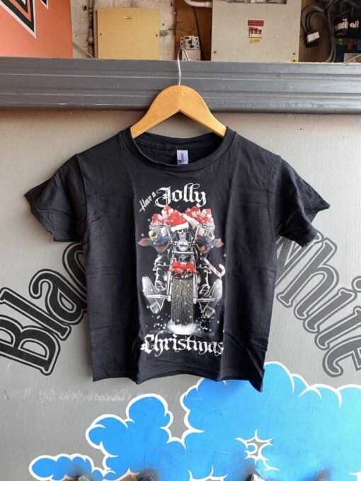 'JOLLY CHRISTMAS BIKER' CHILDREN'S T-SHIRT - BSM-TS016